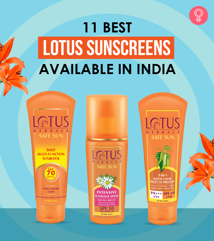 11 Best Lotus Sunscreens Available In India