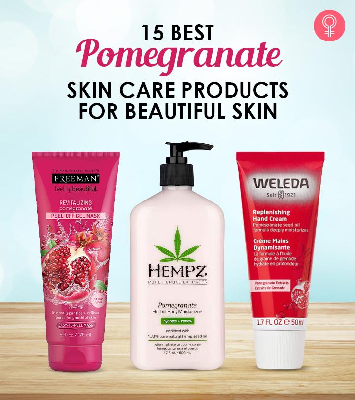 Pomegranate skincare products