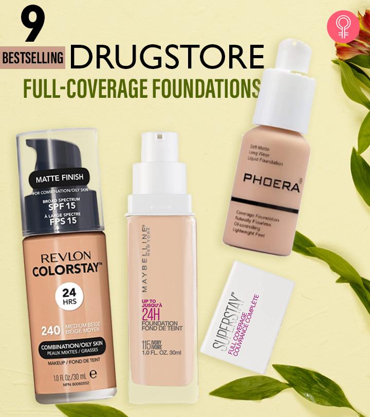 9 Best-Selling Drugstore Full-Coverage Foundations