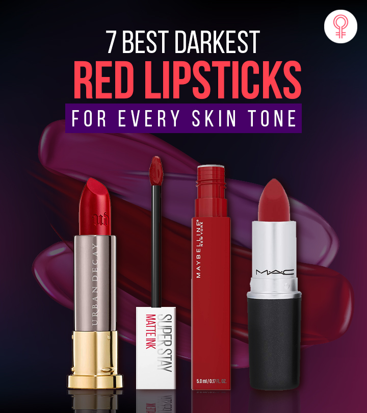7 Best Expert-Approved Darkest Red Lipsticks Of 2024 For Every Skin Tone