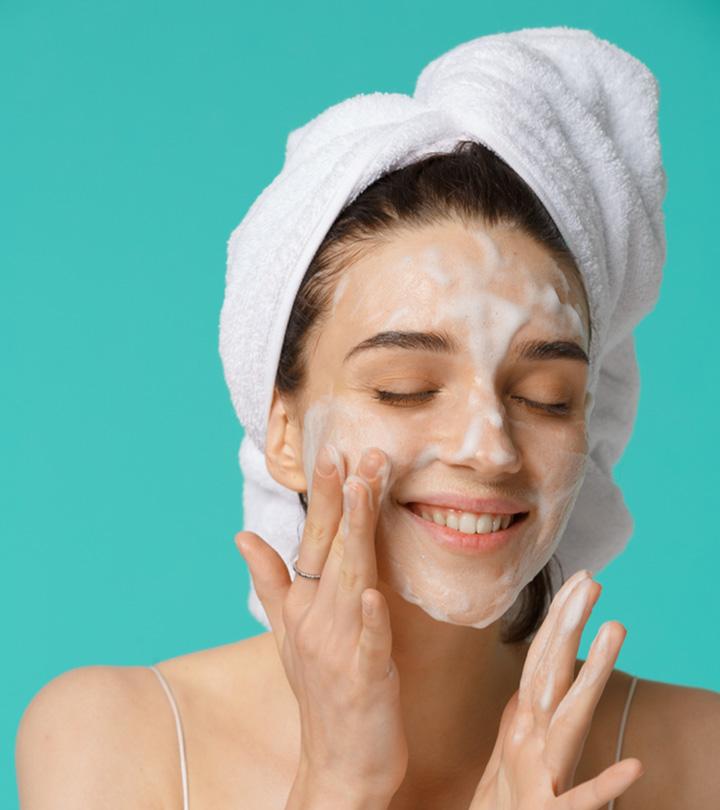 Woman Using Lauryl Glucoside For Skin