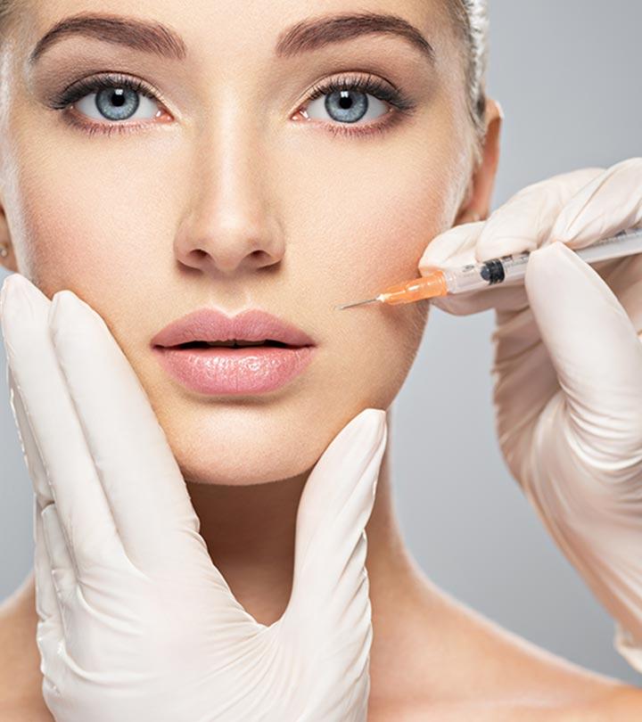 A woman having botox vs fillers
