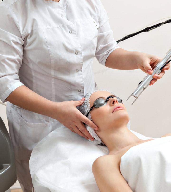 Women getting Fraxel laser treatment Women getting Fraxel laser treatment
