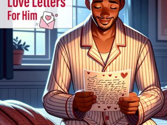 A man reading a heartfelt love letter