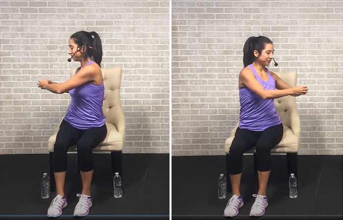 Seated Strength and Cardio Chair Workout for Quads, Hamstrings, and Core
