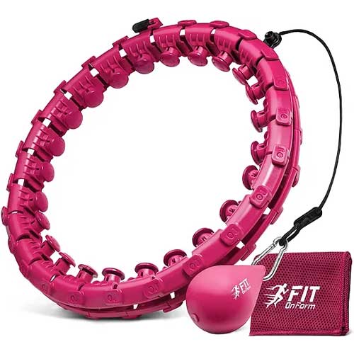 Swiss Activa+ Infinity Hoop Plus Size with Ball - Weighted Hula Hoop for  Women for Weight Loss Hula Hoop Belt - Hula Hoop Weight Loss - Exercise Hoop  - Smart Infinity Hula Hoop
