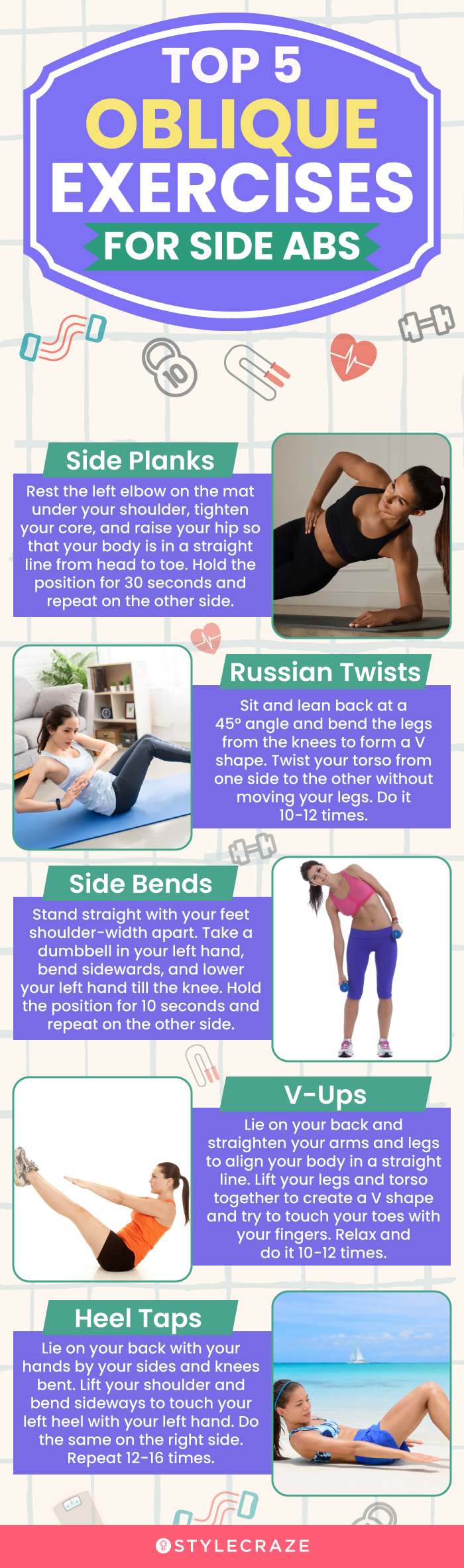 12 Best Oblique Exercises To Strengthen Your Side-Abs