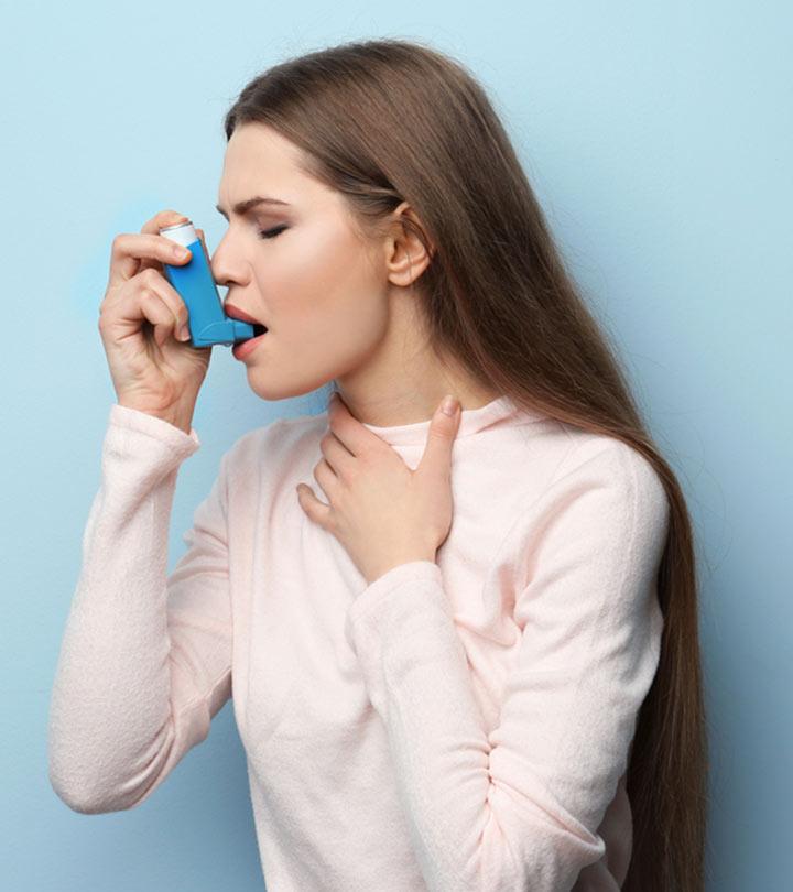 Woman Suffering From Exercise-Induced Asthma Woman Suffering From Exercise-Induced Asthma