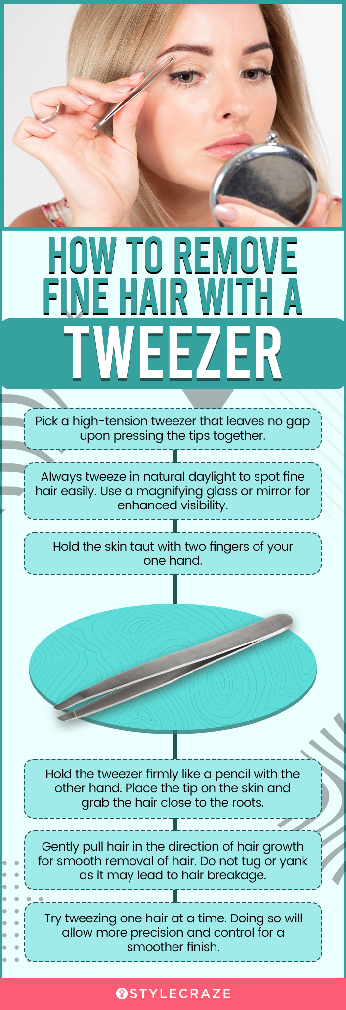 Precision Tweezers, pin-point grip for pesky hairs