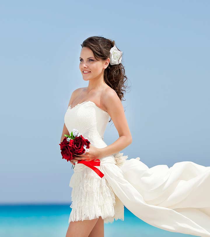 11 Best Sophisticated & Lightweight Beach Wedding Dresses