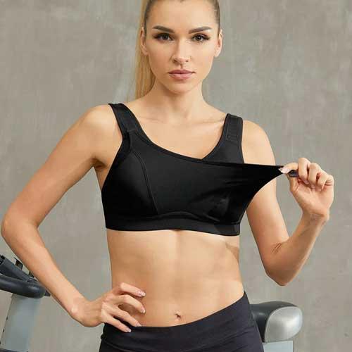 Women's Xtra Support High Impact Sports Bra in True Navy/Hot Coral