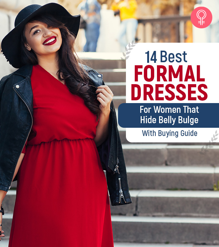 14 Best Formal Dresses For Women That Hide Belly Bulge (With Buying Guide)
