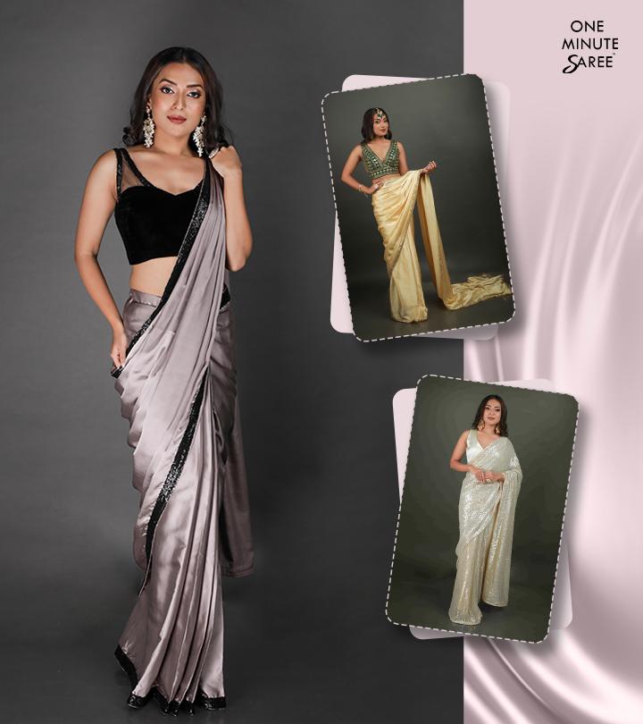 One Minute Is All It Takes To Go From Drab To Fab In Six Yards Of Elegance