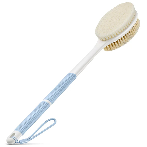 Vive Back Scrubber Brush for Shower - for Dry or Wet Body Brushing - Long  Handle - Cleaning Lymphatic Drainage Handled Washer for Men Women - Showering  Bathing Exfoliator with Soft 