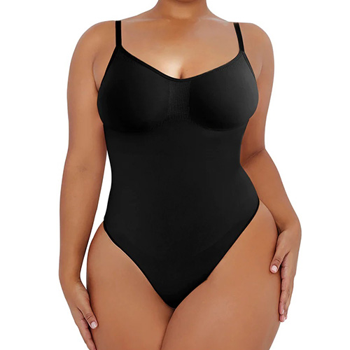  BRABIC Long Sleeve Bodysuit For Women Tummy Control  Shapewear Seamless Round Neck Body Shaper Top