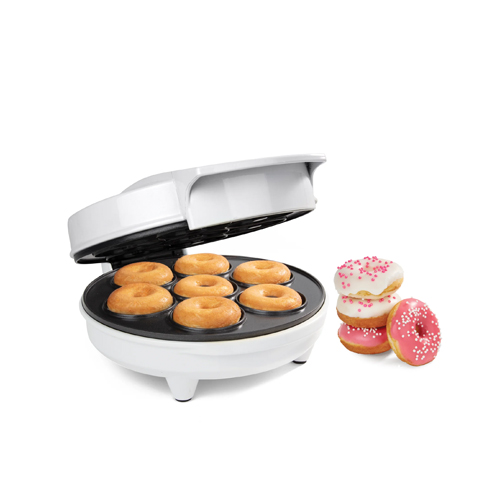  Mini Donut Maker Machine Small Doughnut Maker Electric  Non-Stick Surface Makes 7 Small Doughnuts Multifunctional Snack Maker With  Nonstick Look for Breakfast Desserts: Home & Kitchen