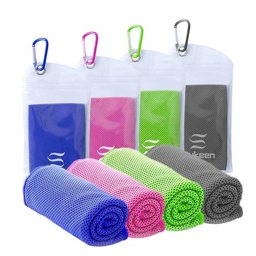 KEAFOLS Cooling Towel Neck Wrap, 40x12’’ Chill Ice Sports Towel Neck Headband Bandana Scarf for Instant Relief Stay Cool with Cold Microfiber Cloth