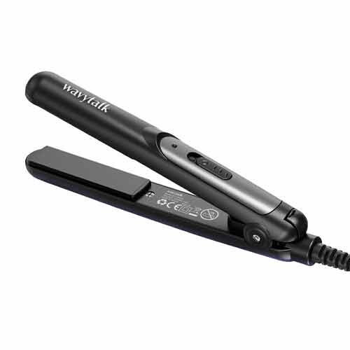 0.7 inch Mini Ceramic Flat Iron for Travel and salon-quality Hairstyling