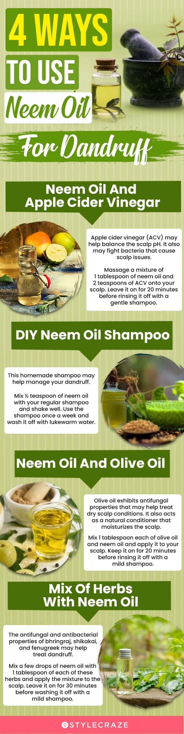 Neem Oil For Dandruff: 8 Ways It Works  