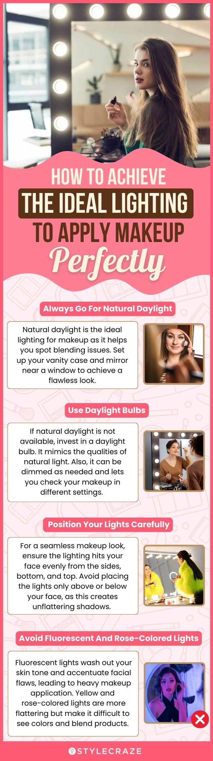 Arrange Lighting For Putting On Makeup