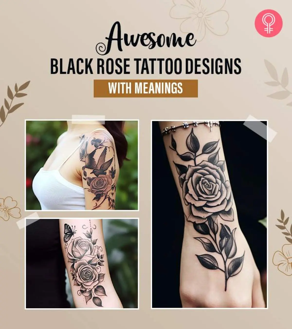 Black and Grey Rose Tattoo Ideas 2025
