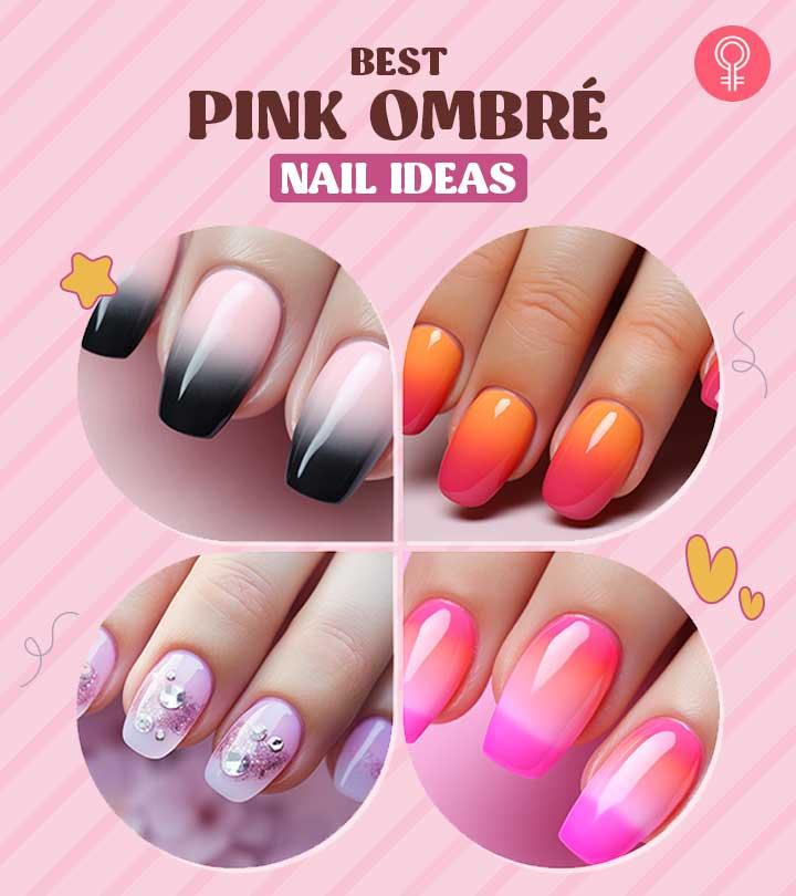 50 Pink Nails With Glitter For You Next Mani