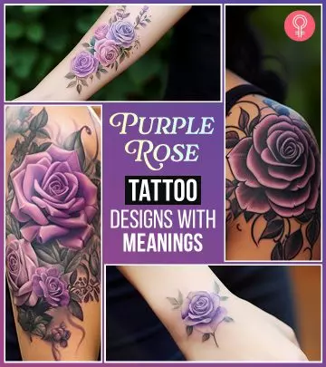 51 Mesmerizing Purple Rose Tattoo Designs With Meanings