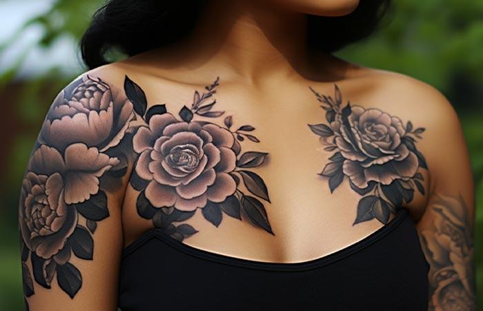 45 Awesome Black Rose Tattoo Designs With Their Meanings