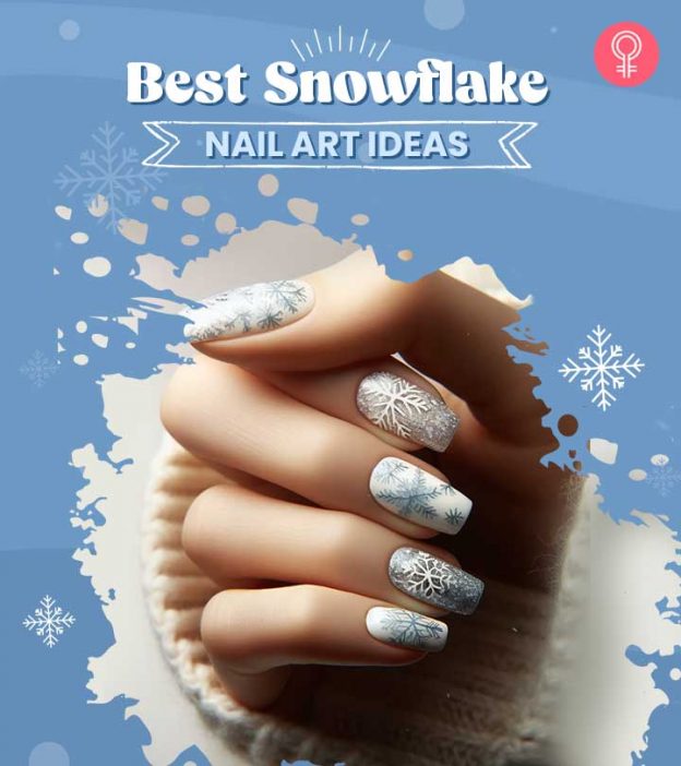 35 Best Snowflake Nail Art Ideas To Try This Winter Season