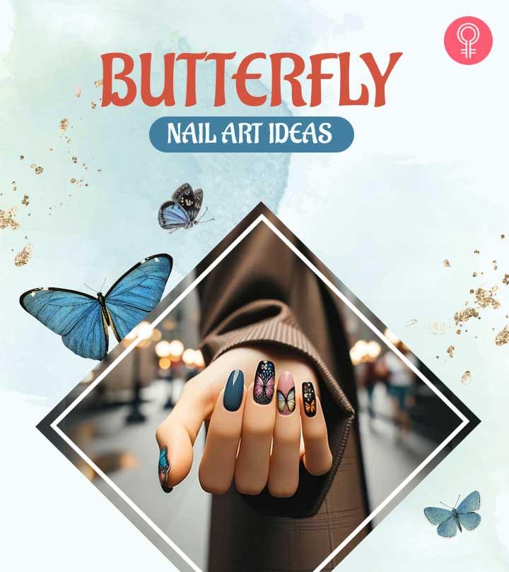 Butterfly nail art designs