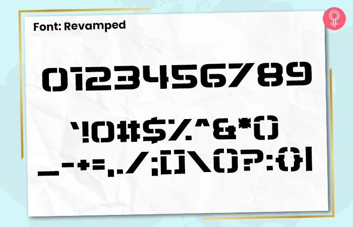 Number Typfaces 51 Best Number Fonts For Stylish Tattoos