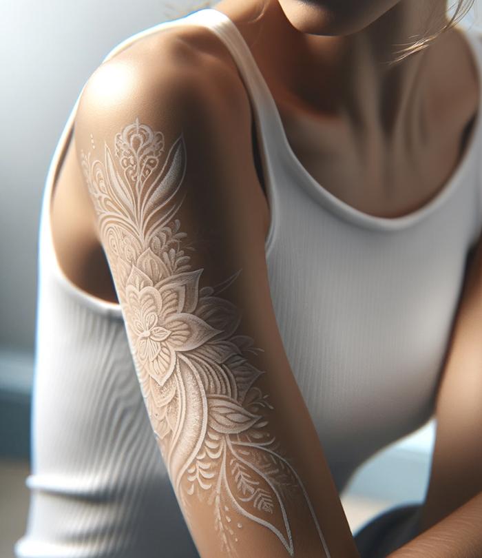 White Tattoo On Dark Skin: Everything You Should Know | customurbands.com