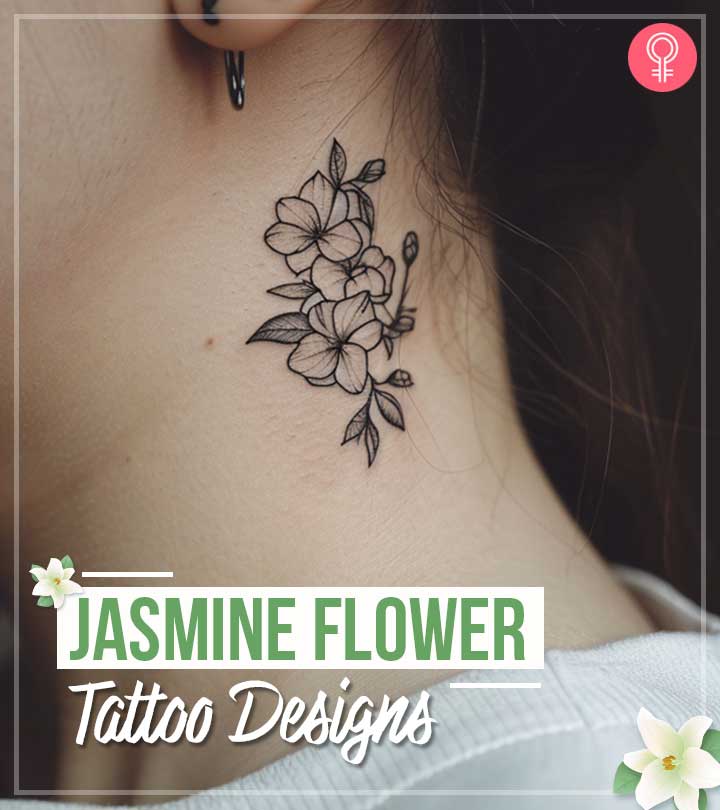 55 Jasmine Flower Tattoo Designs With Meanings
