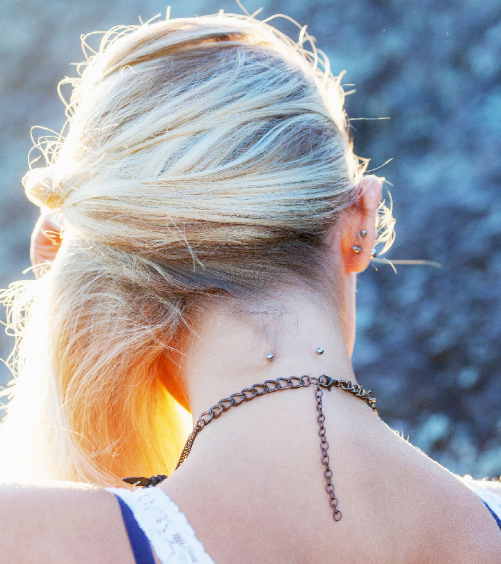 Nape Piercing: Pain Level, Healing, Risks, And Jewelry