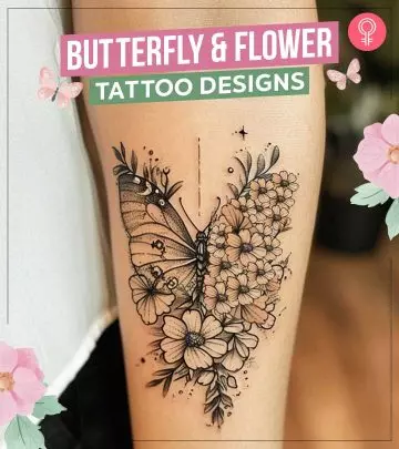 85 Best Butterfly And Flowers Tattoo Ideas
