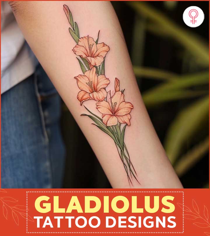 56 Beautiful Gladiolus Tattoo Designs