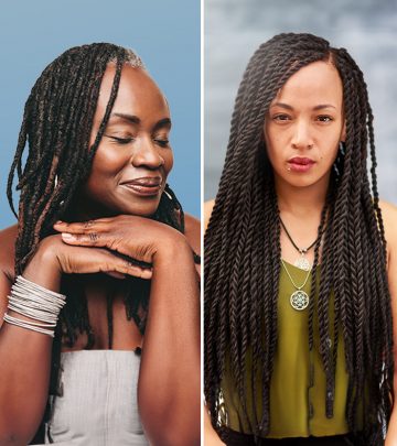 Twists hairstyle compared with dreadlocks hairstyle