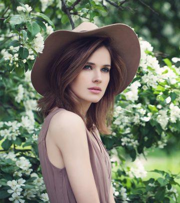 Woman with a short hush cut