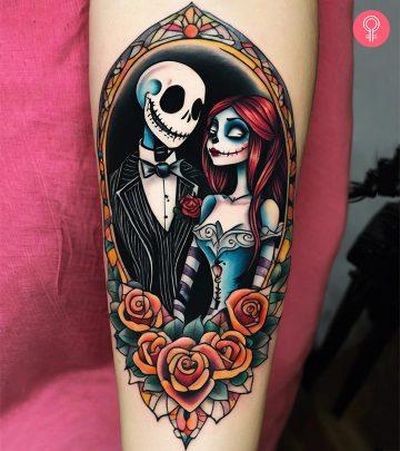 8 Amazing Jack And Sally Tattoo Design Ideas