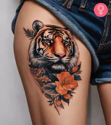 8 Pretty Tiger Tattoos On Thigh Ideas You Will Love