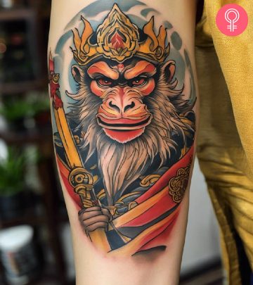 Top 8 Monkey King Tattoos With Their Meanings