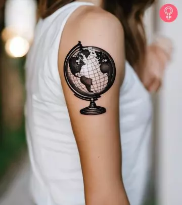 8 Elegant Globe Tattoo Ideas For Map Lovers