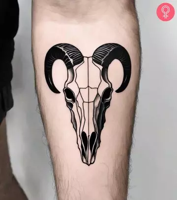 8 Stunning Goat Skull Tattoos For Men And Women