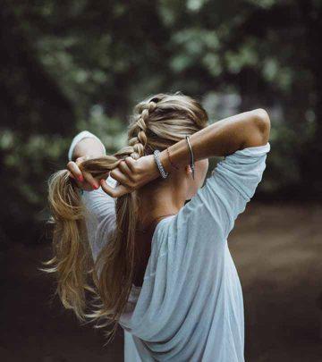 hairdresser braiding layered hair