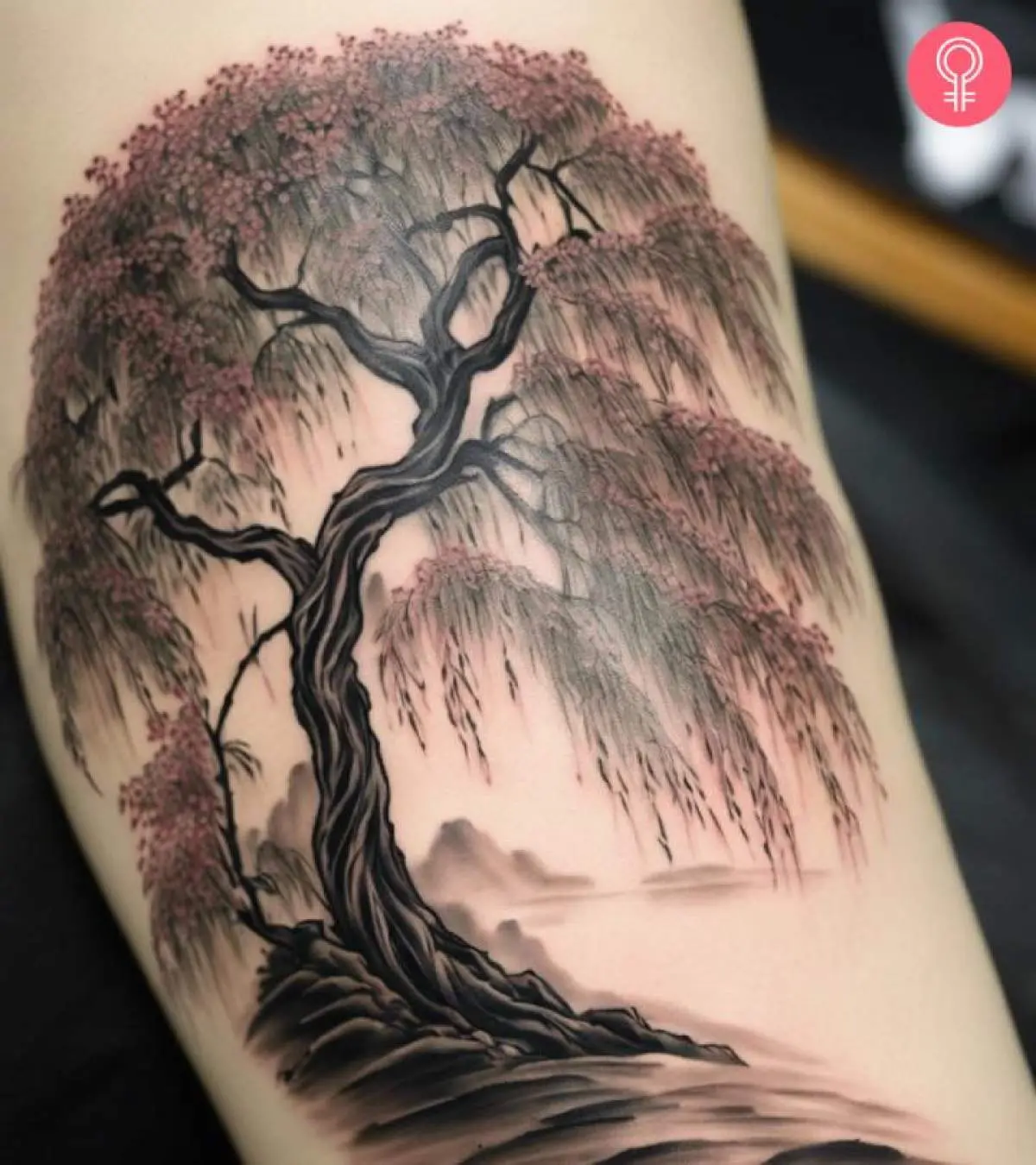 Twisted Willow Tree Tattoo