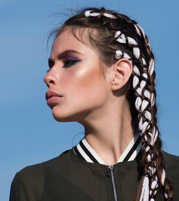 Woman flaunting a hair wrap braids