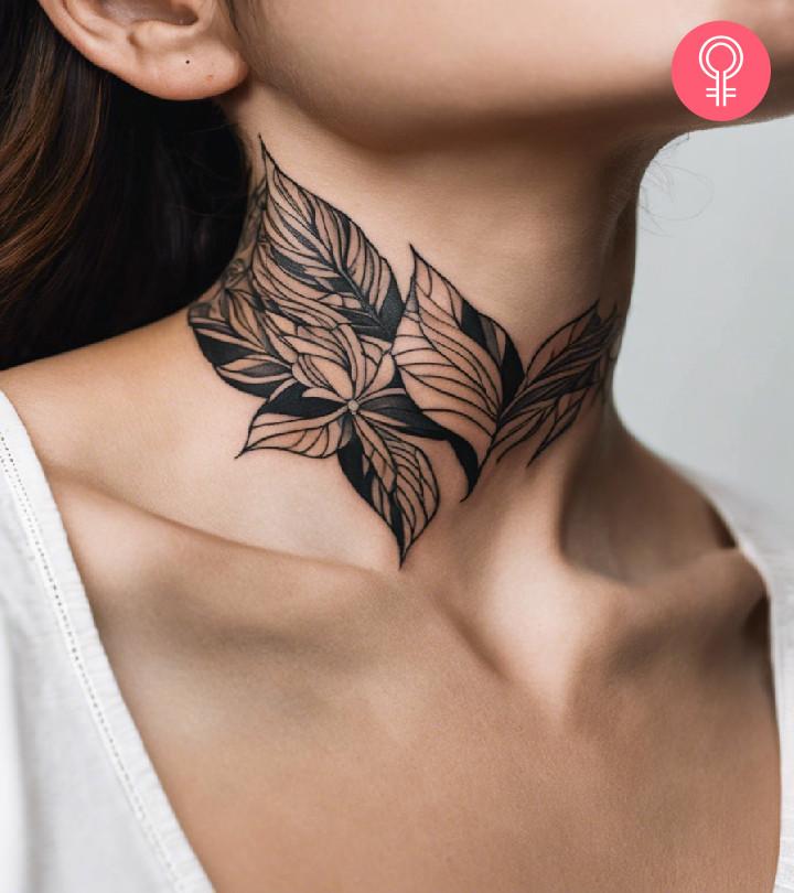 7 Stunning Throat Tattoo Ideas For Women