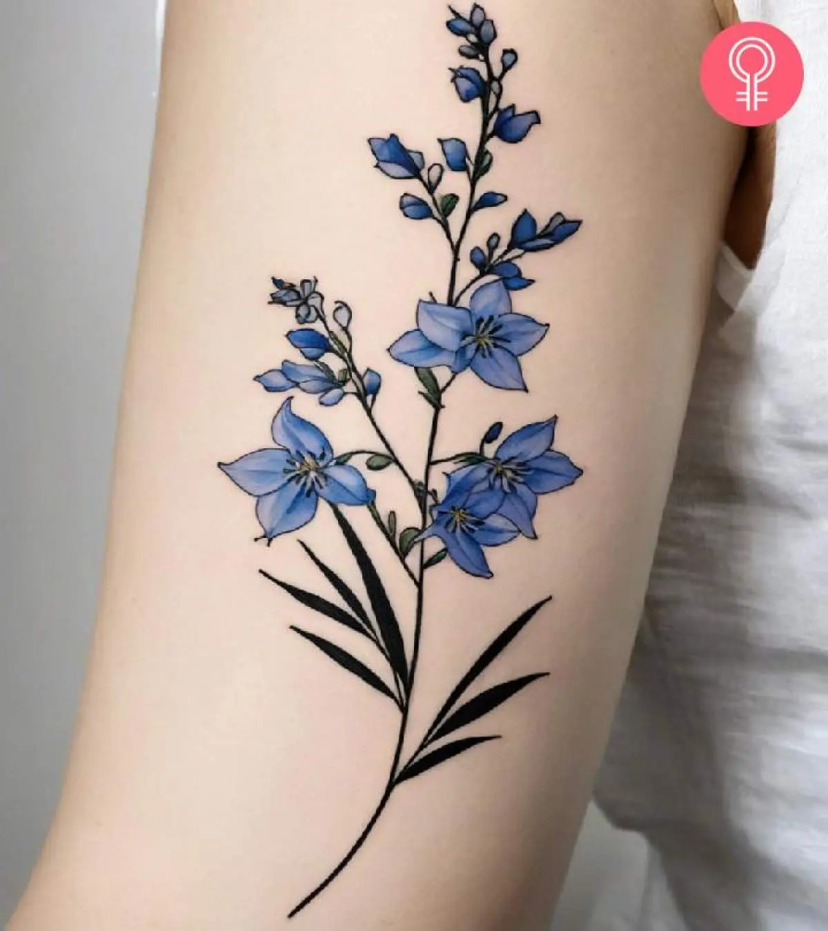 Bold Delphinium Tattoo Designs Unveiled