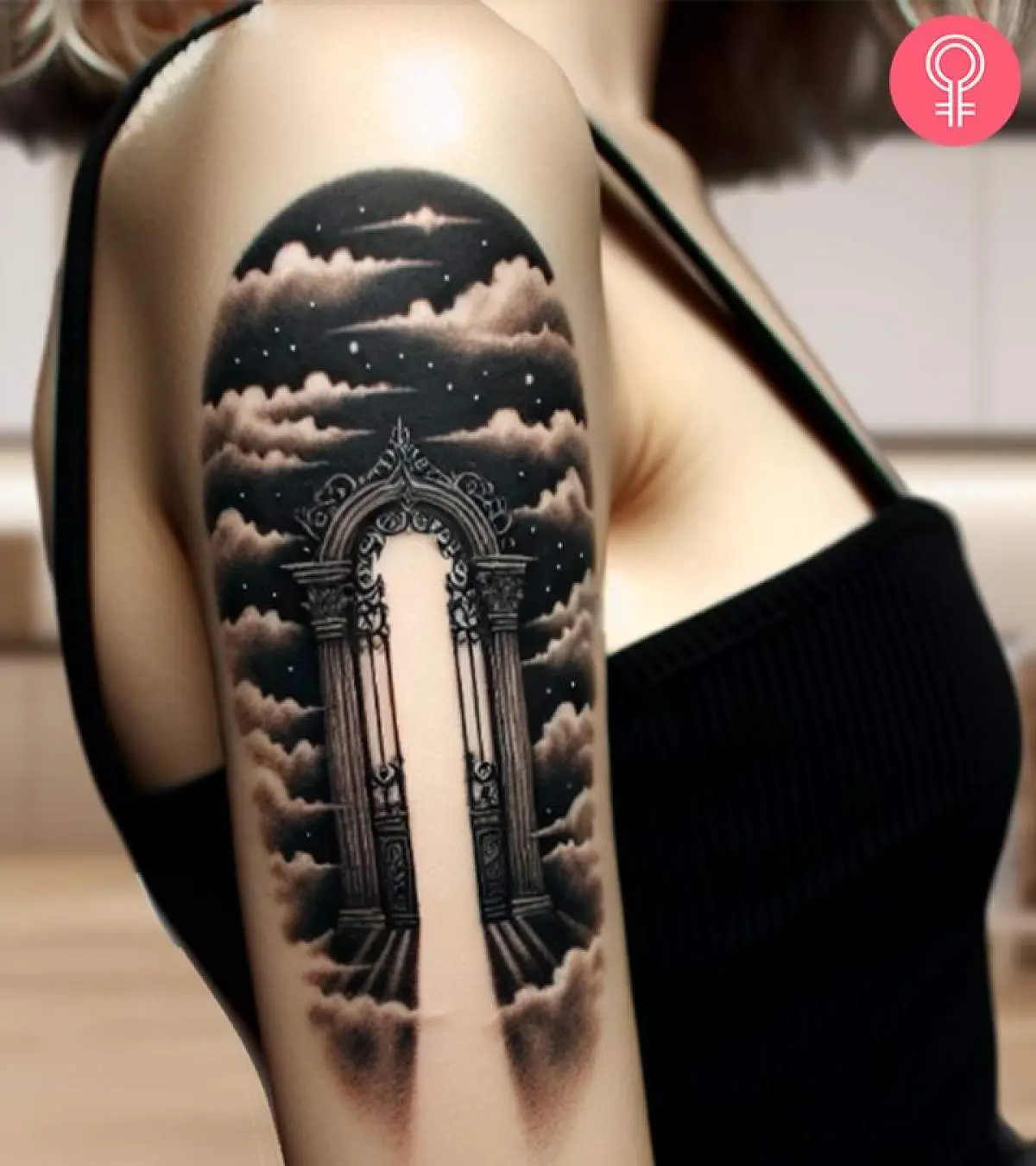 Pin Heaven Gate Tattoo