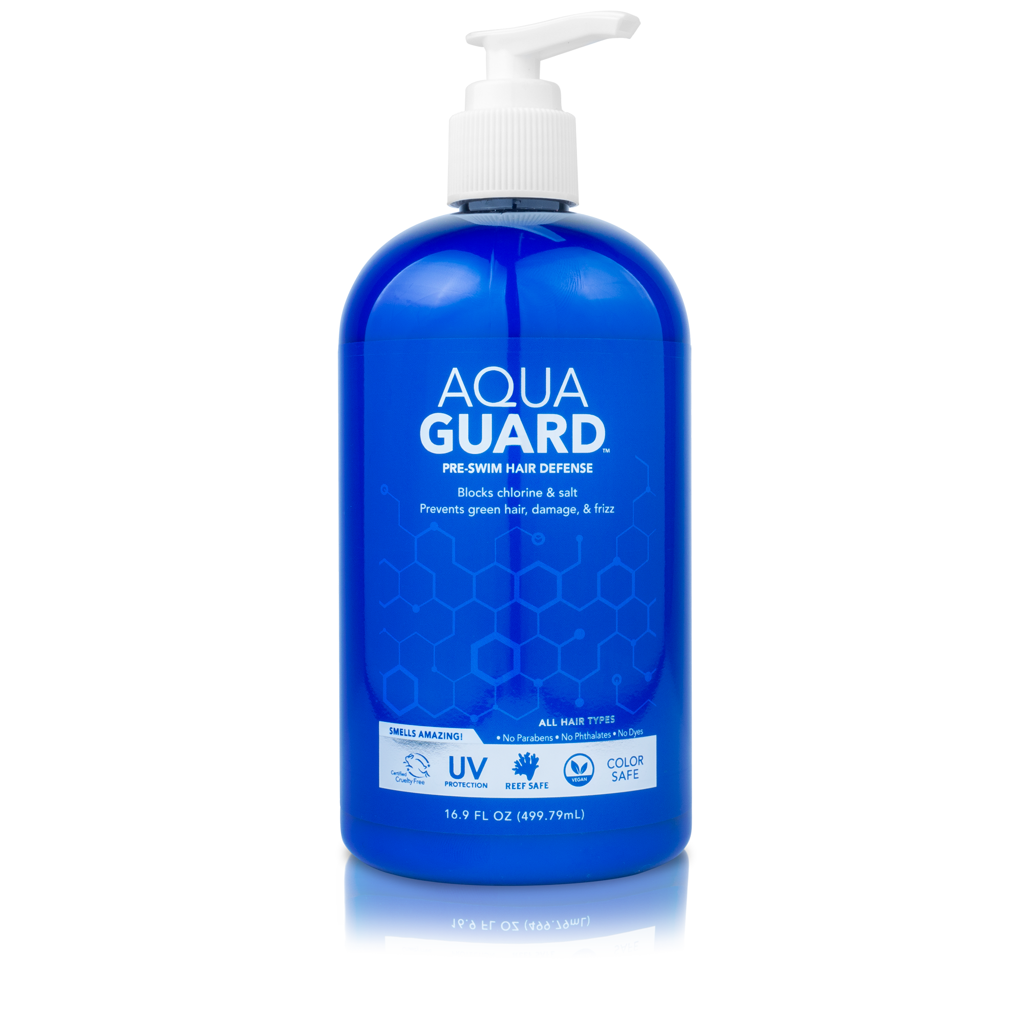 Aquaguard After-Swim Shampoo - Refreshes Hair After Swimming, Alleviates Pool Smell - Paraben and Gluten Free, Vegan, Colour Safe
